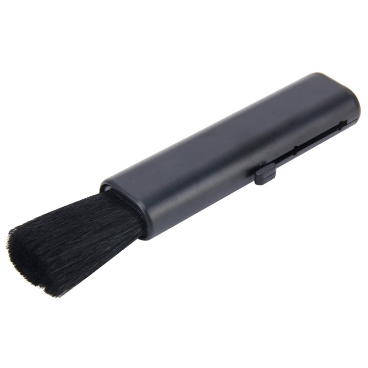 Brosse de nettoyage portable extensible en nylon avec poignée en ABS, 1 pièce + argent, 1 pièce + noir