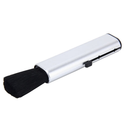 Brosse de nettoyage portable extensible en nylon avec poignée en ABS, 1 pièce + argent, 1 pièce + noir