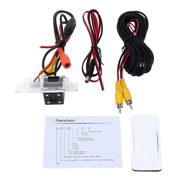 656×492 Effective Pixel  NTSC 60HZ CMOS II Waterproof Car Rear View Backup Camera With 4 LED Lamps for BMW 3 Series /5 Series/ X5/X6/X1/1 Series Sedan 2008-2010 Version , For BMW 3 Series 2008-2010 Version