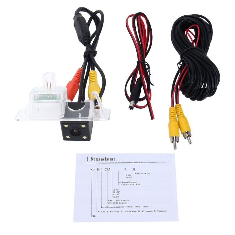 656x492 Effective Pixel  NTSC 60HZ CMOS II Waterproof Car Rear View Backup Camera With 4 LED Lamps for Volkswagen 2015/2016 Version Touareg 2015/2016 Version Sharan, For Volkswagen Touareg 2015/2016 Version