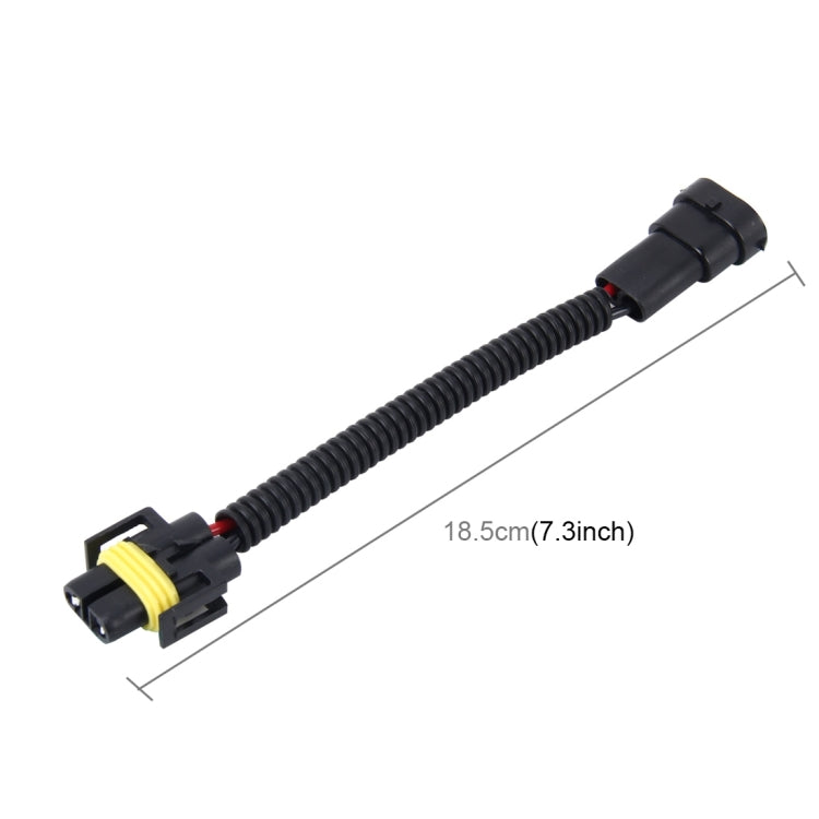 2 PCS H11 Car HID Xenon Headlight Male to Female Conversion Cable, H11