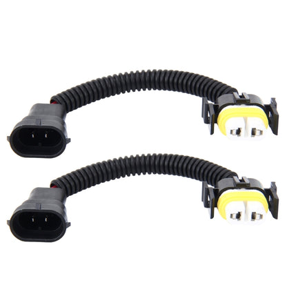 2 PCS H11 Car HID Xenon Headlight Male to Female Conversion Cable with Ceramic Adapter Socket, H11