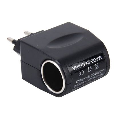 6W Vehicle Power Inverters 220V AC/DC to 12V DC with Car Cigarette Lighter Socket Adapter Converter Vehicle Amplifier Power Output: DC 12V 500mA(EU Plug), 12V 500mA(EU Plug)