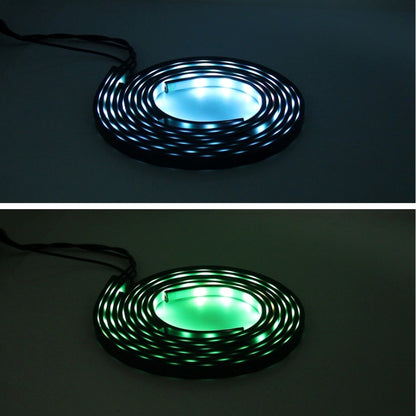 4 in 1 90cm/120cm RGB Colorful Flashing Decorative Chasis Light Sound Control Light Music Rhythm Light with Wireless Remote Control, DC 12V, 90cm/120cm