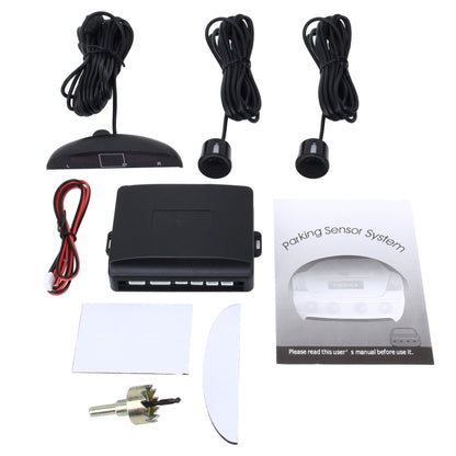 Car Buzzer Reverse Backup Radar System - Premium Quality 2 Parking Sensors Car Reverse Backup Radar System with LCD Display(Black), LCD Screen