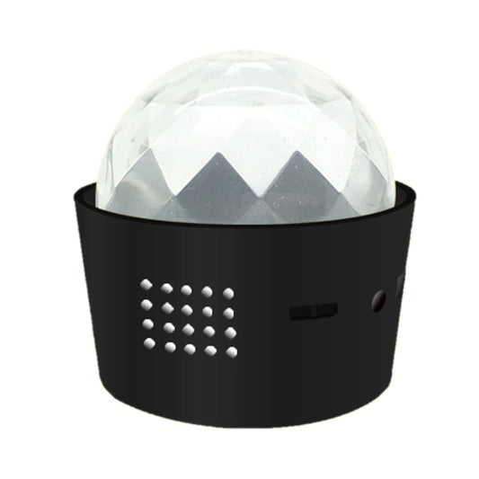 D33 5W USB Charging RGB Car Decoration Portable DJ Light Sound Activated Rotating Strobe Effect Atmosphere Light Star Music Light Lamp, DC 5V, D33