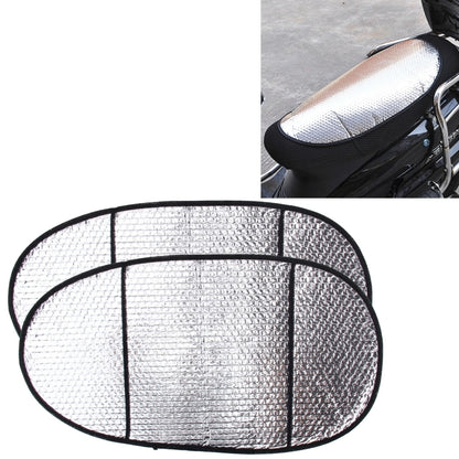 10 PCS Motorcycle Electric Car Sun Cushion Pad Heat Reflective Sheet Aluminum Sheet Sun Shade Car Mats, Sun Cushion Pad