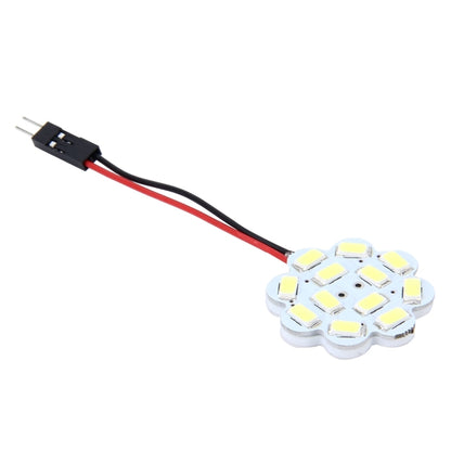 2 PCS 3W 200 LM 6000K Flower Shape Car Auto Interior Doom Reading Light with 12 SMD-5630 LED Lamps Bicuspid and T10 Adapter Cable, DC 12V, Flower Shape Reading Light