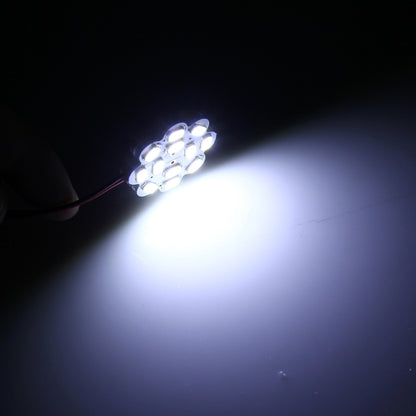 2 PCS 3W 200 LM 6000K Flower Shape Car Auto Interior Doom Reading Light with 12 SMD-5630 LED Lamps Bicuspid and T10 Adapter Cable, DC 12V, Flower Shape Reading Light