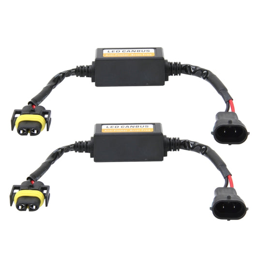 2 PCS H11/H8/H9/H16/5202 Car Auto LED Headlight Canbus Warning Error-free Decoder Adapter for DC 9-16V/20W-40W, H11/H8/H9/H16/5202
