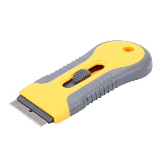 Outil de nettoyage multifonctionnel en aluminium pour voiture, avec poignée en plastique pour le nettoyage des vitres et l'application de films, raclette à film extensible en aluminium