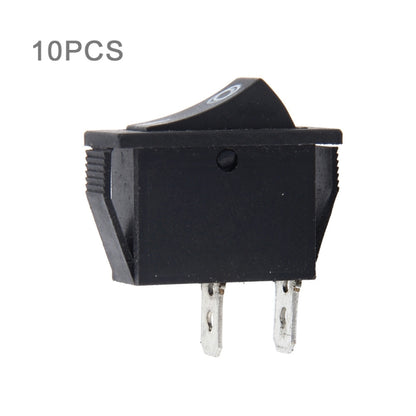 10 PCS Car Auto Universal DIY 2 Pin Boat Cap OFF- ON Push Button, 2 Pin Boat Cap