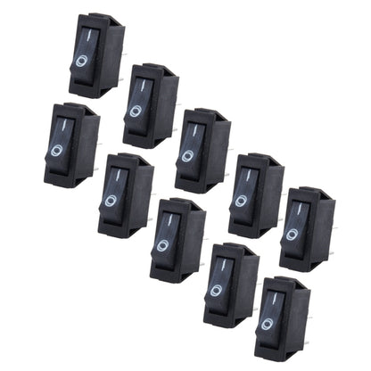 10 PCS Car Auto Universal DIY 2 Pin Boat Cap OFF- ON Push Button, 2 Pin Boat Cap