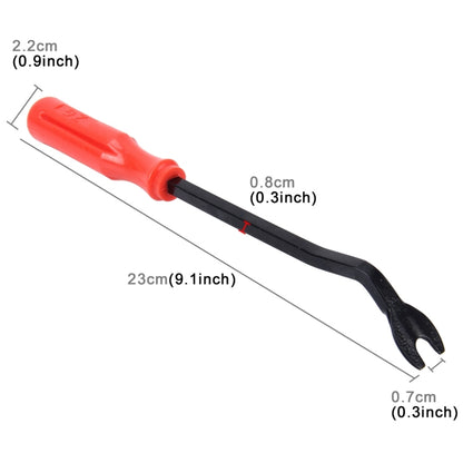 Outil de démontage de garniture intérieure de portière de voiture en plastique avec poignée, pour panneaux, navigation, stéréo, boucles de garnissage, 1 pièce de 23 cm
