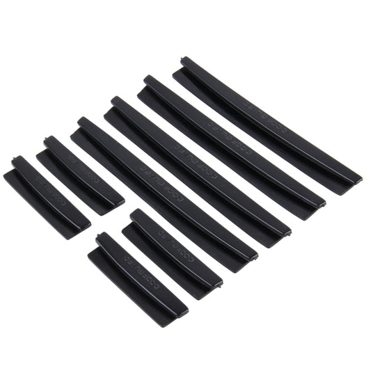 FR JG-031 8 PCS Rubber Car Side Door Edge Protection Guards Cover Trims Stickers, Black, Transparent, White