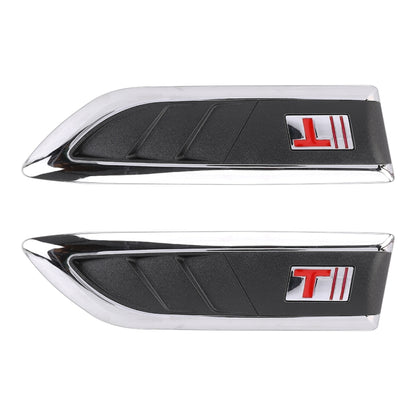 2 PCS Car Side Air Intake Flow Vent Fender Decorative Stickers Cover, Side Air Intake Flow Vent Cover
