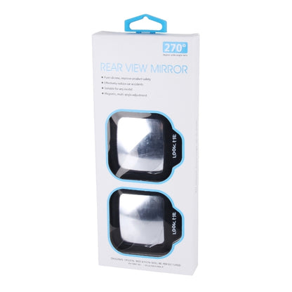 2 PCS 270 Degree Wide-angle Lens Magnetic Adjustable Rear View Mirror, 270 Degree Wide-angle Mirror