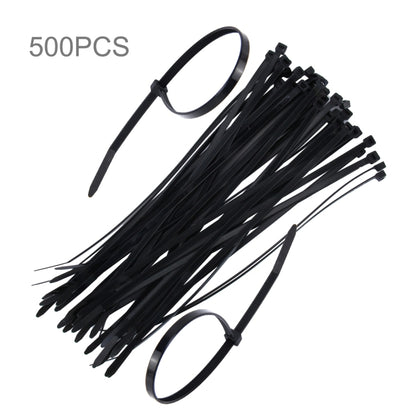 500 PCS 5mm*250mm Nylon Cable Ties, 5mm*250mm Black, 5mm*250mm White