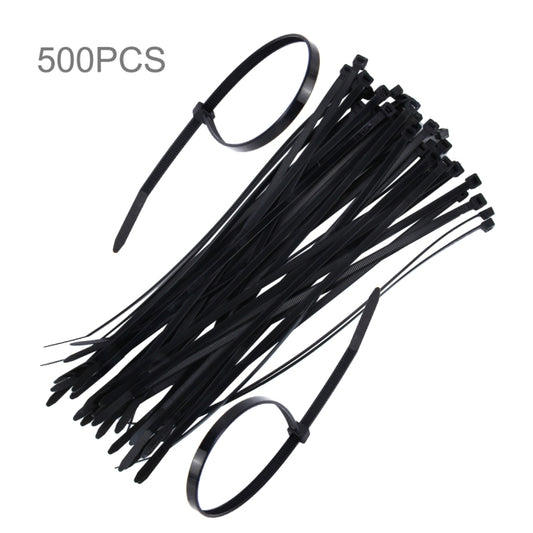 500 PCS 5mm*250mm Nylon Cable Ties, 5mm*250mm Black, 5mm*250mm White