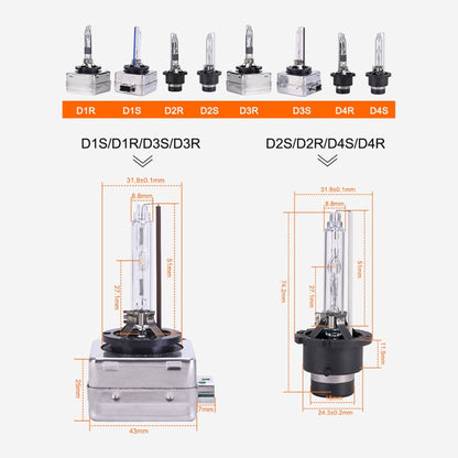 2 PCS D3S 35W 3800 LM 6000K HID Bulbs Xenon Lights Lamps, DC 12V, D3S
