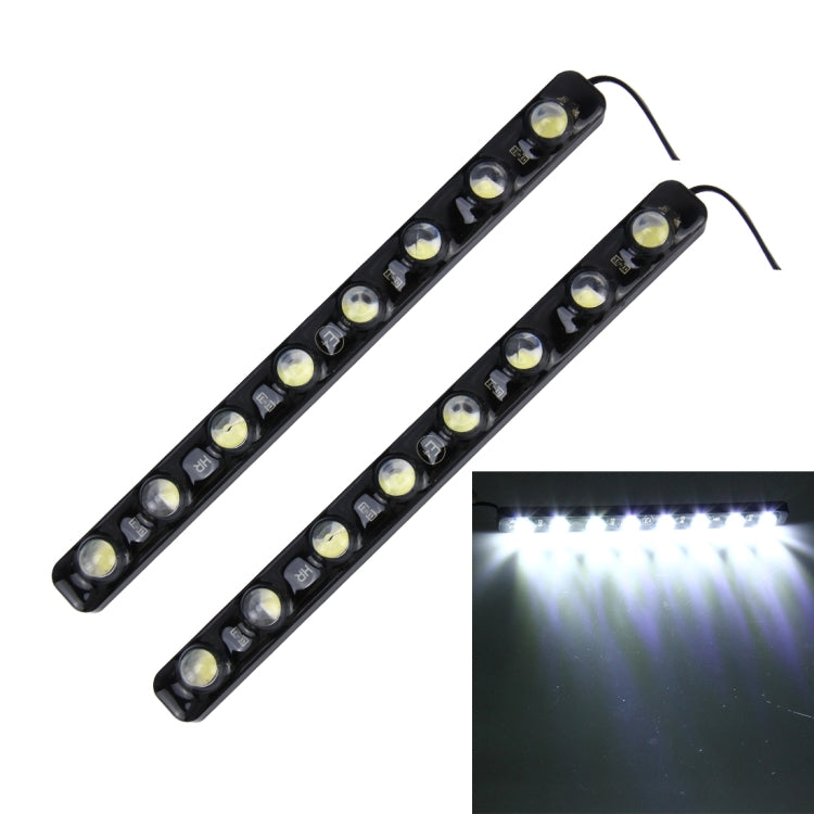 2 PCS 8W 240 LM 6000K DRL Daytime Running Light with 8 SMD-5050 Lamps, DC 12V, 8W