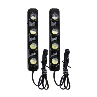2 PCS 4W 120 LM 6000K DRL Daytime Running Light with 4 SMD-5050 Lamps, DC 12V, 4W
