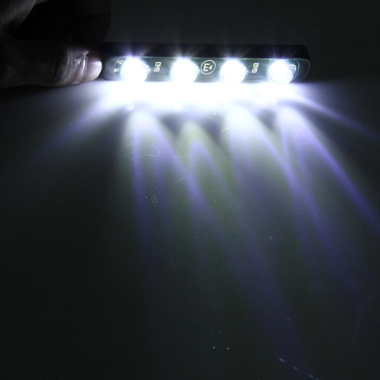 2 PCS 4W 120 LM 6000K DRL Daytime Running Light with 4 SMD-5050 Lamps, DC 12V, 4W