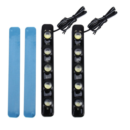 2 PCS 5W 150 LM 6000K DRL Daytime Running Light with 5 SMD-5050 Lamps, DC 12V, 5W