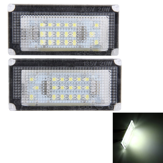 2 PCS License Plate Light with 18 SMD-3528 Lamps for BMW Mini COOPER R50/R52/R53, For BMW Mini COOPER