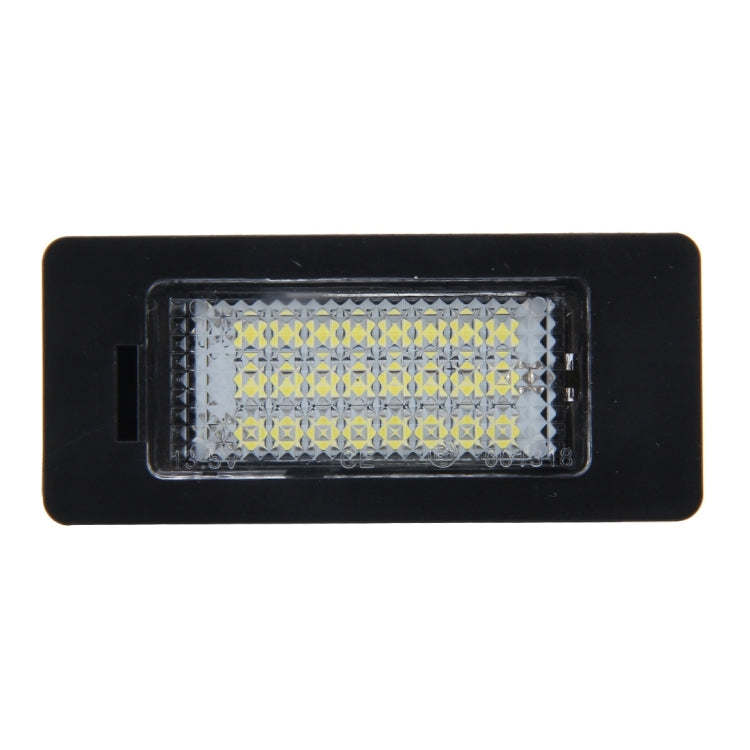 2 PCS License Plate Light with 24 SMD-3528 Lamps for BMW E81/E82/E90/E91/E92/E93/E60/E61/E39 (White Light), For BMW