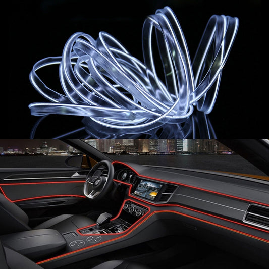 Bande lumineuse LED flexible à lumière froide de 4 m pour la décoration automobile, 4 m
