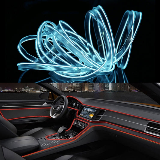 Bande lumineuse LED flexible à lumière froide 3m pour décoration de voiture, 3m
