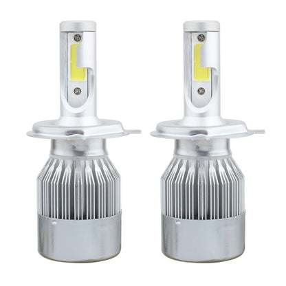 2 PCS  H4 18W 1800 LM 6000K IP68 Canbus Constant Current Car LED Headlight with 2 COB Lamps, DC 9-36V, H4