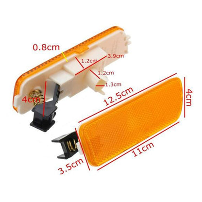 2 Stück vordere Stoßstangenbegrenzungsleuchten Gehäuse ohne Glühlampe Ersatz 1JM945071 / 1JM945072 für VW Golf / Jetta 1999-2005