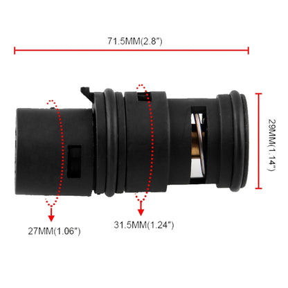 Car Oil Cooler Radiator Coolant Expansion Thermostat Tank 17111437362 for BMW E46 E53 E83 E85 E86 X3, Car Oil Cooler Radiator