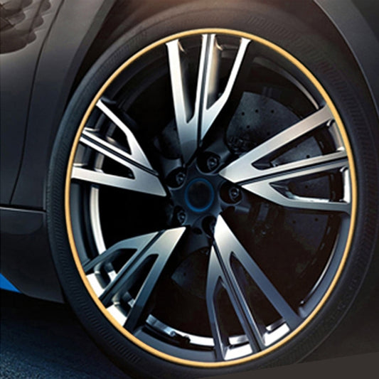 Moulures décoratives universelles autocollantes anti-rayures 8M pour jantes de voiture, bande de décoration brillante, 8m Brillant, 8m