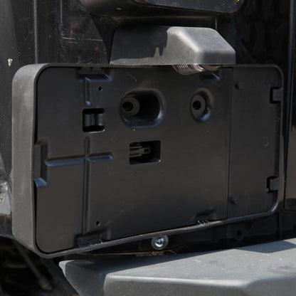 Car Tail Rear License Plate Frame Number Holder Mounting Bracket with Light for Jeep Wrangler JK 2007-2017, Rear License Plate Frame