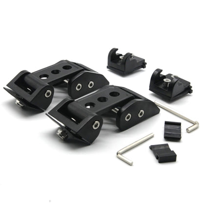2 PCS Car Three Holes Hood Latch Locking Catch Buckle Engine Cover for Jeep Wrangler JK 2007-2017, Jeep Wrangler JK 2007-2017(Three Holes)