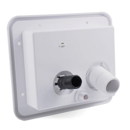 White Water Inlet Integrated Fill Dish Hatch Lock for RV Trailer Camper, A1063