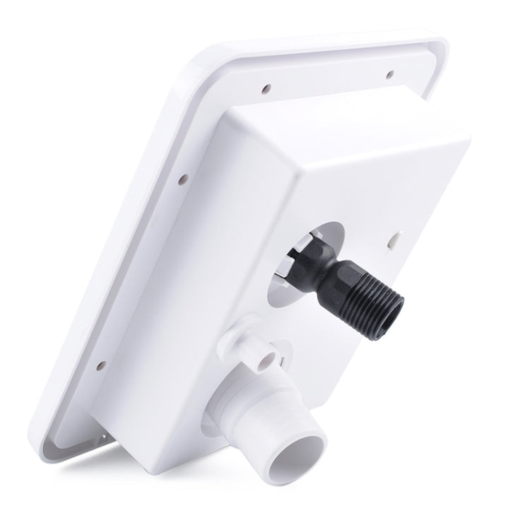 White Water Inlet Integrated Fill Dish Hatch Lock for RV Trailer Camper, A1063