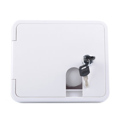 White Water Inlet Integrated Fill Dish Hatch Lock for RV Trailer Camper, A1063