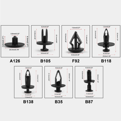 415 PCS Car Retainer Clips Assortment Car Panel Trim Plastic Fasteners Rivet Clips Set, 415 PCS