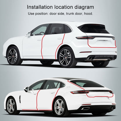 Universal Car Door Invisible Anti-collision Strip Protection Guards Trims Stickers Tape, Size: 3cm x 5m, Size: 3cm x 5m