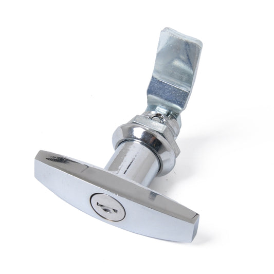 2 PCS Silver T Shape Handle Paddle Entry Door Latch & Keys Tool Box Lock for Trailer / Yacht / Truck, 2 PCS Silver T Shape Handle