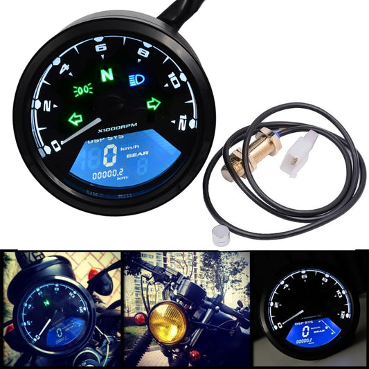 Compteur de vitesse, odomètre et tachymètre numérique LCD pour moto, CS-363