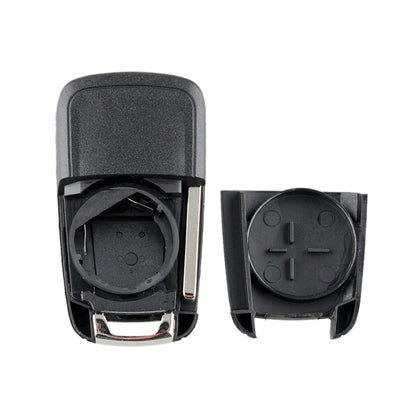 For Opel Car Keys Replacement 2 Buttons Car Key Case with Foldable Key Blade, 2 Buttons with Foldable Key Blade
