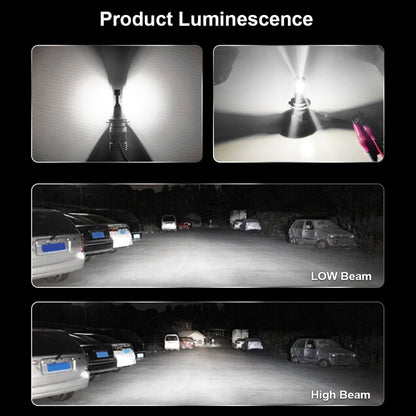 2 PCS M3 H7 DC9-32V / 17W / 6500K / 2000LM IP68 Car LED Headlight Lamps, H7
