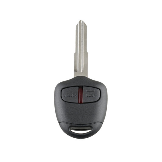 For MITSUBISHI 2 Buttons Intelligent Remote Control Car Key with 46 Chip & Battery & Left Slot, Frequency: 433MHz, For MITSUBISHI(Left)