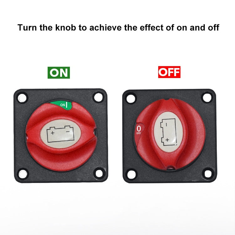 Car Auto RV Marine Boat Battery Selector Isolator Disconnect Rotary Switch Cut, A701-PM
