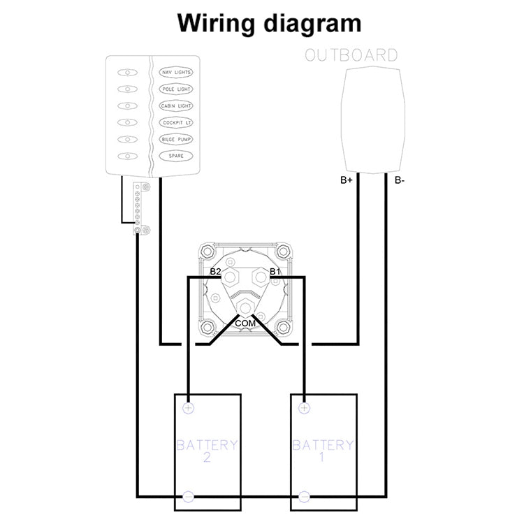 Car Auto RV Marine Boat Battery 3-level Current Distribution Selector Isolator Disconnect Rotary Switch Cut, A701-S